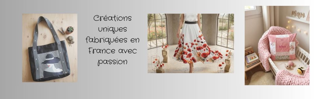 bandeau de mon site mettant en valeur une pupe femme un sac et un landeau