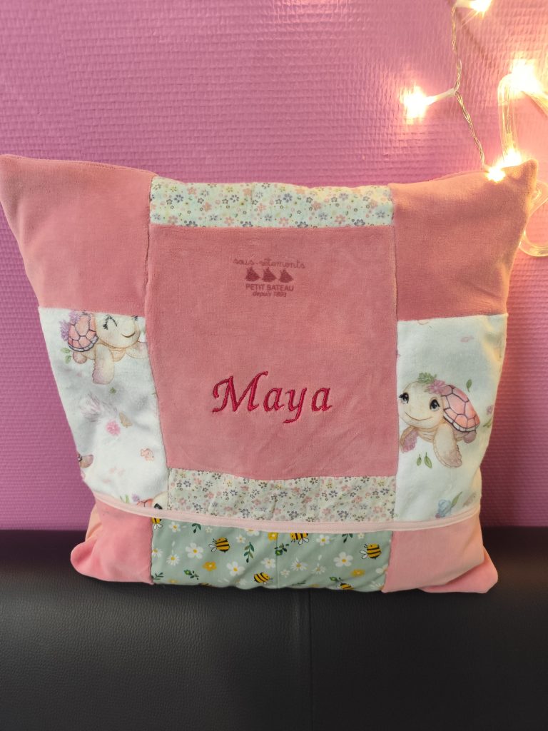 coussin fait avec