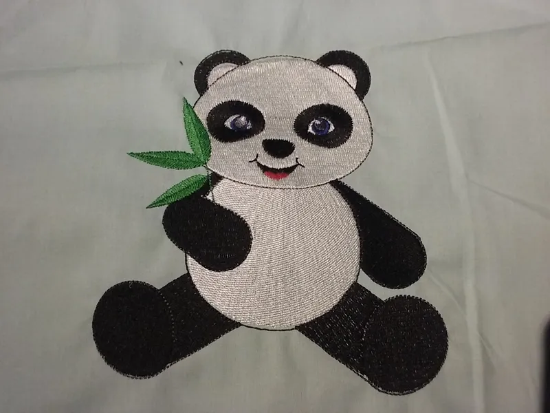 motif de broderie un panda